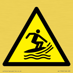 W046 Warning: Surf craft area